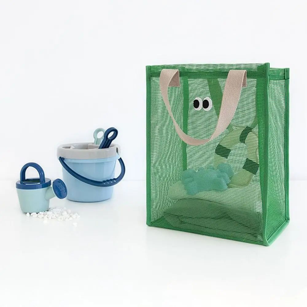 Cartoon Big Eyes Mesh Travel Cosmetic Bag 8