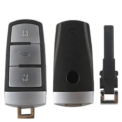 vw 3 button car key shell replacement