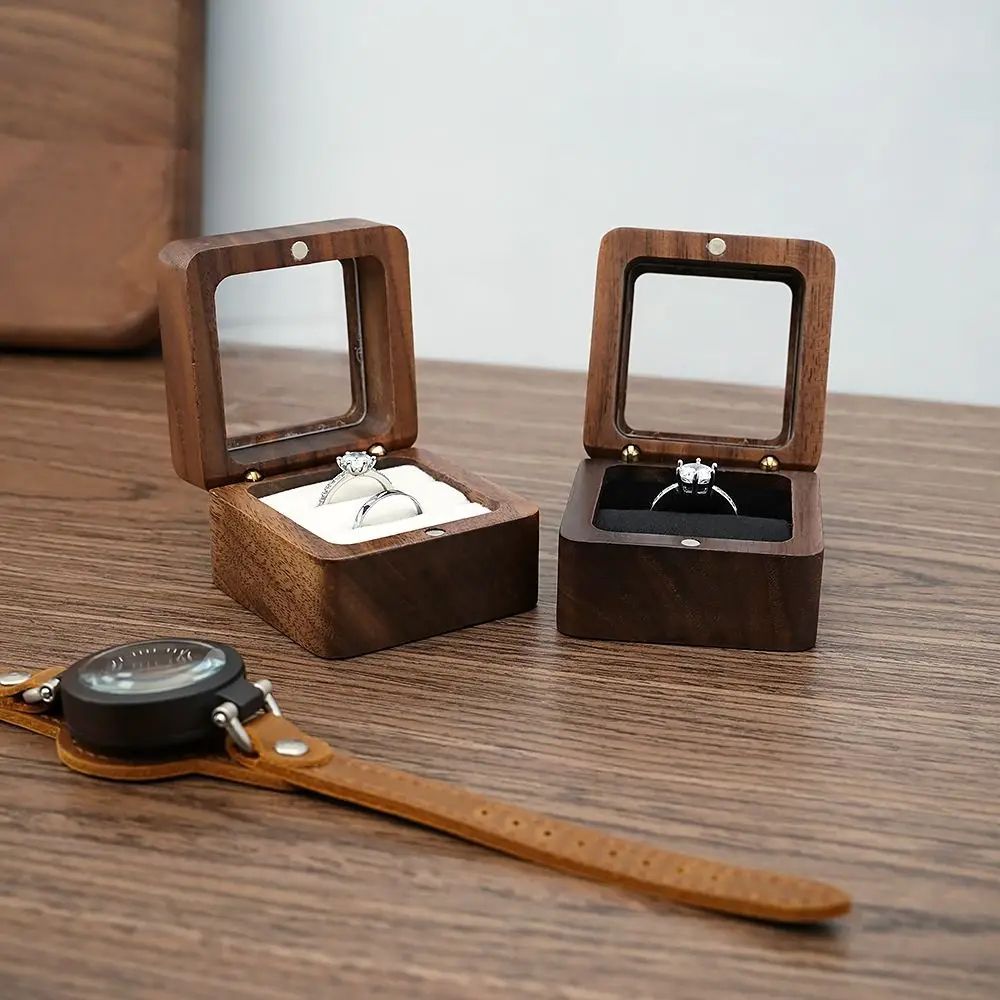 Wooden Wedding Ring Storage Box 9