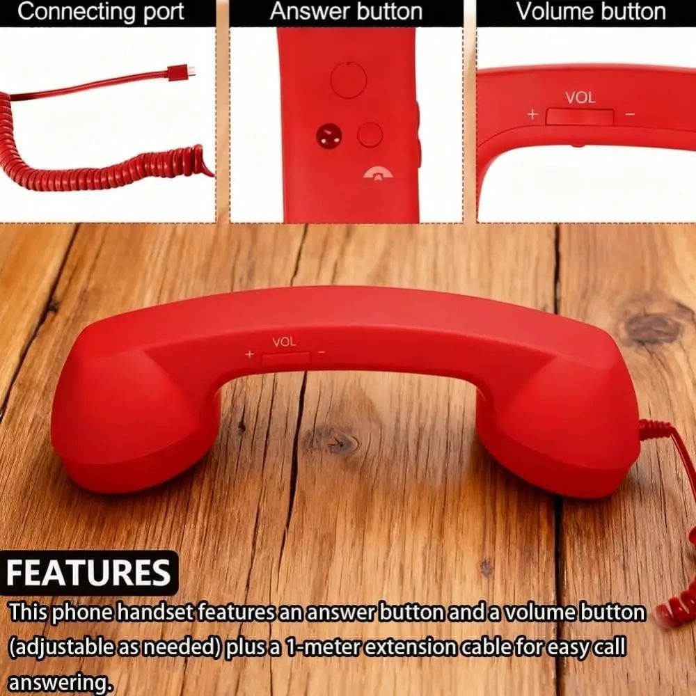 Retro Phone Handset Type C Receiver 6