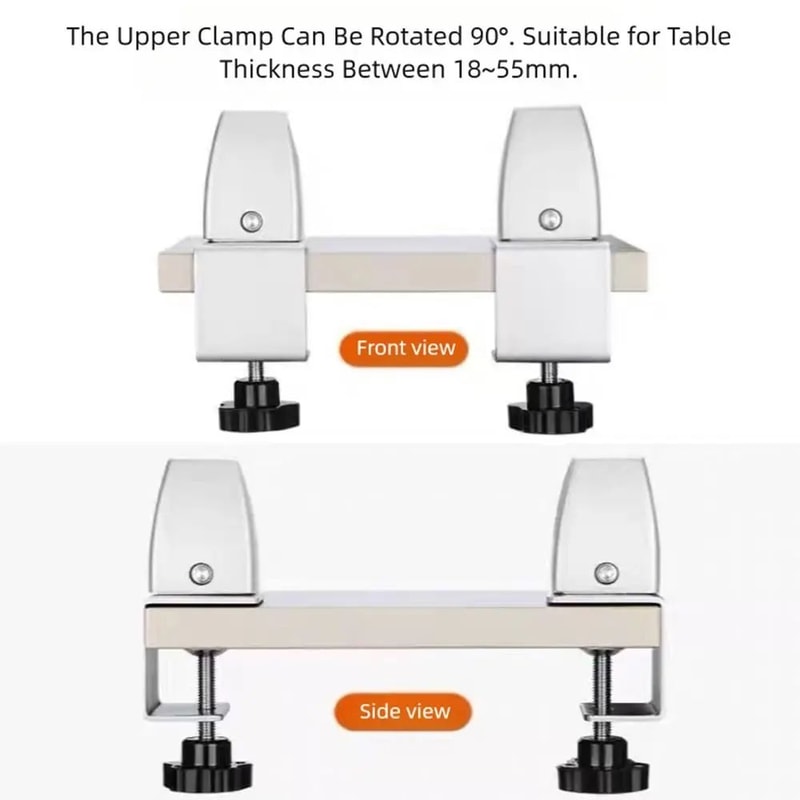 Aluminum Desk Partition Clamp Clip 1
