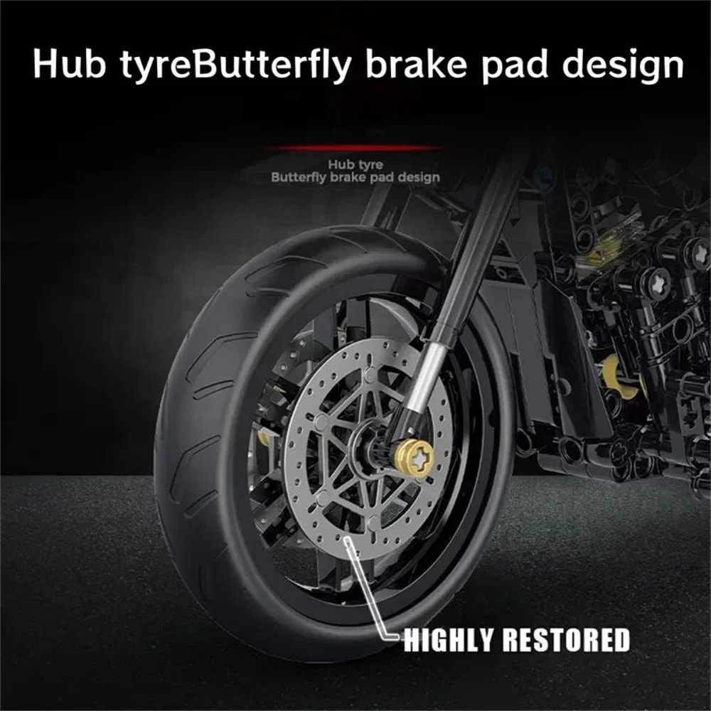 Technical Motorcycle Building Block Set 9