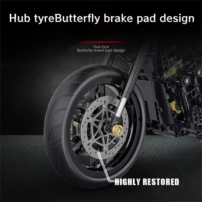 Technical Motorcycle Building Block Set 9
