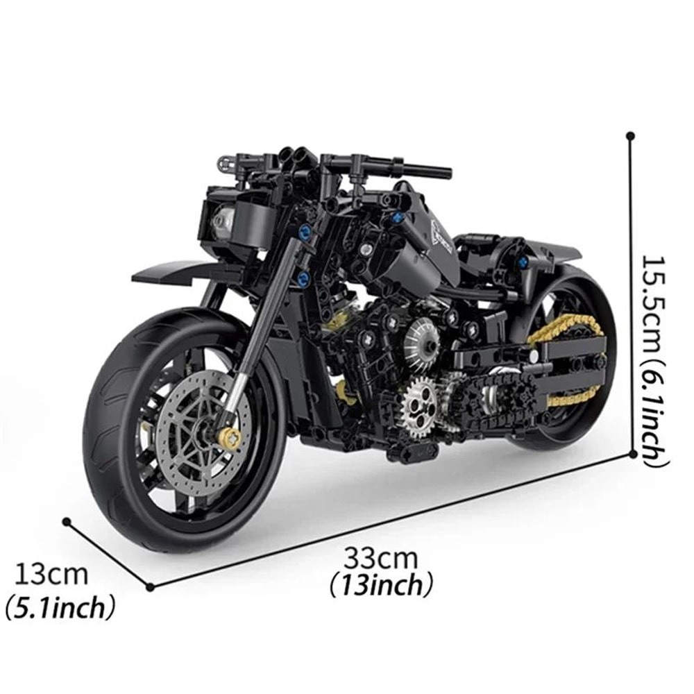 Technical Motorcycle Building Block Set 12