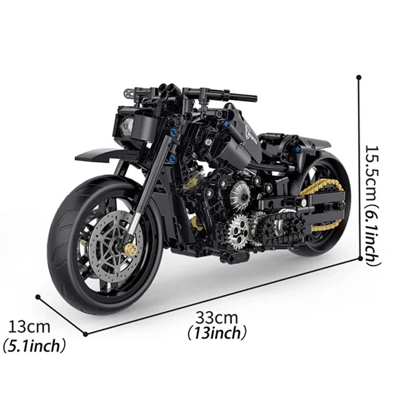 Technical Motorcycle Building Block Set 12
