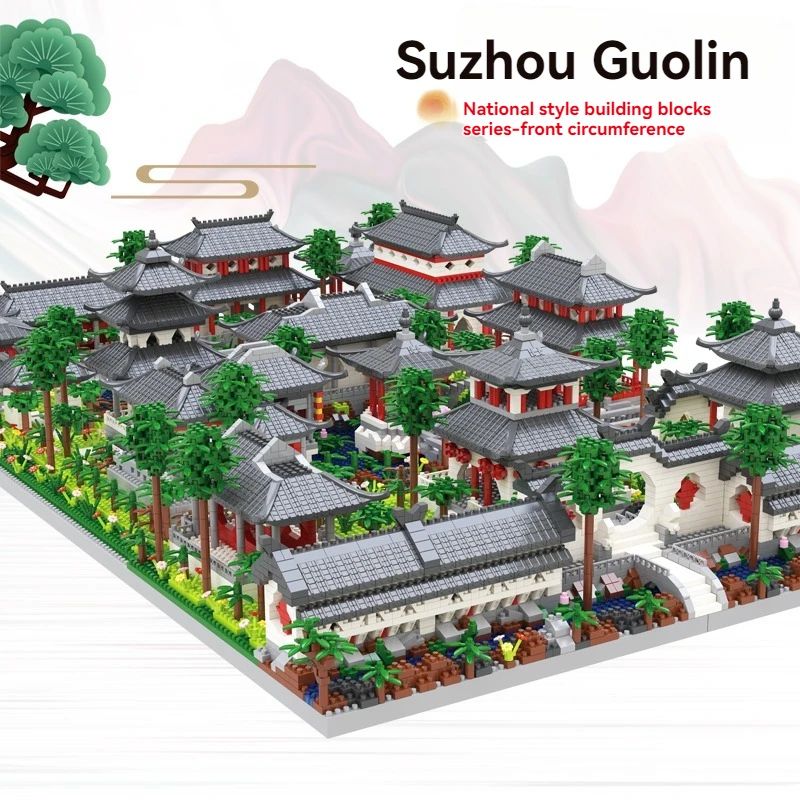 Suzhou Garden Mini Block Set With LED 2