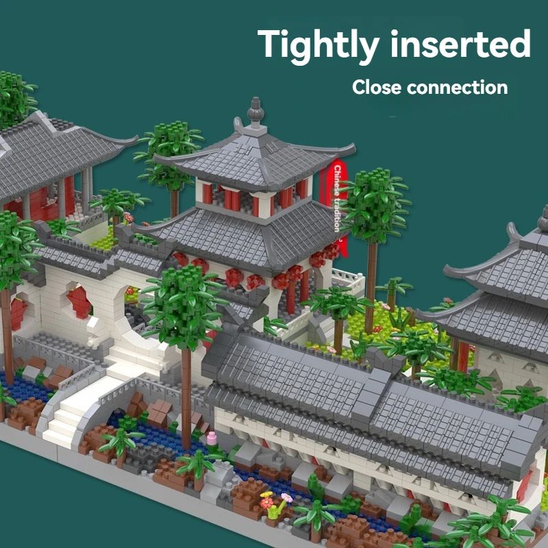 Suzhou Garden Mini Block Set With LED 4