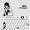 Reze Anime Theme PBT Keycaps For Mechanical Keyboard 2