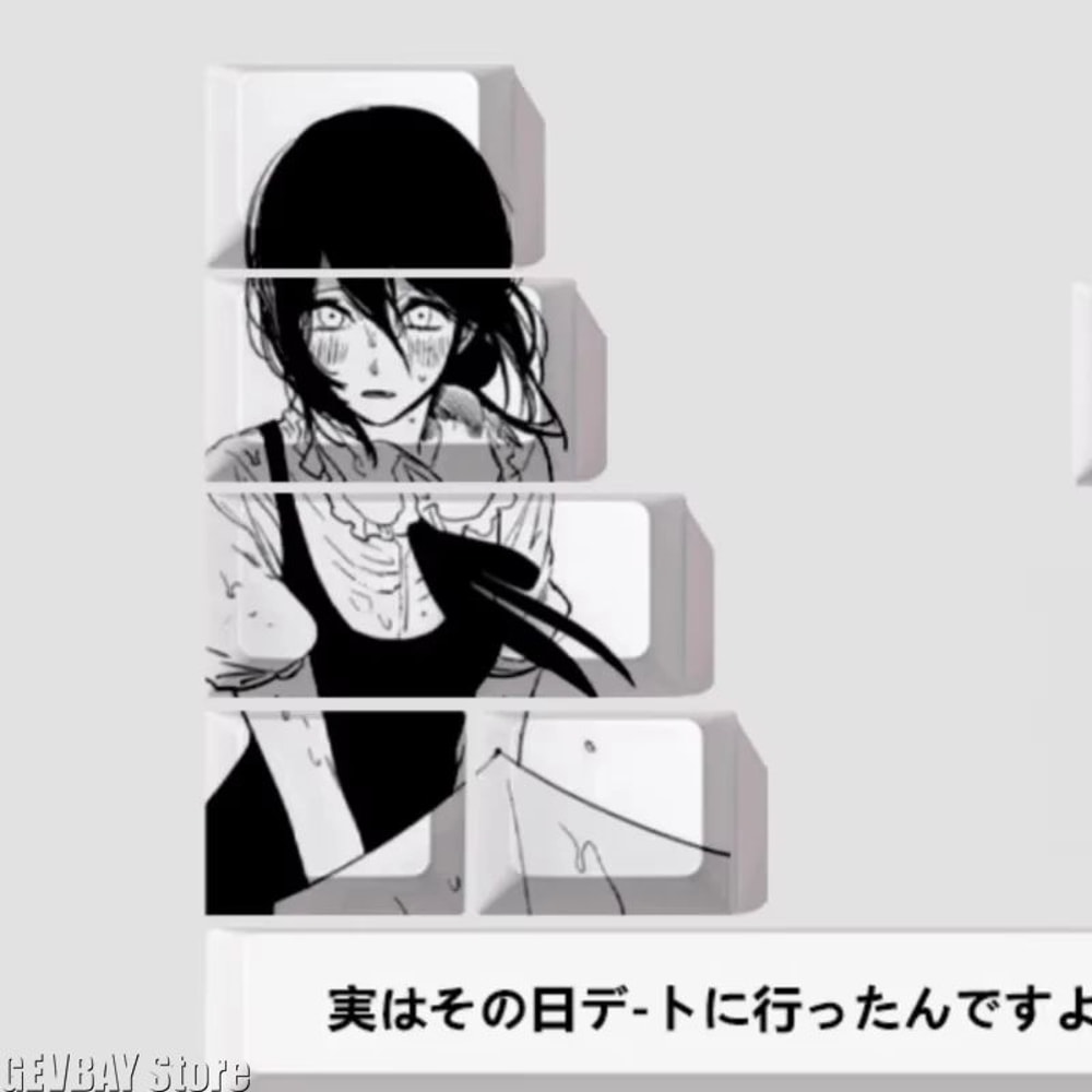 Reze Anime Theme PBT Keycaps For Mechanical Keyboard 4