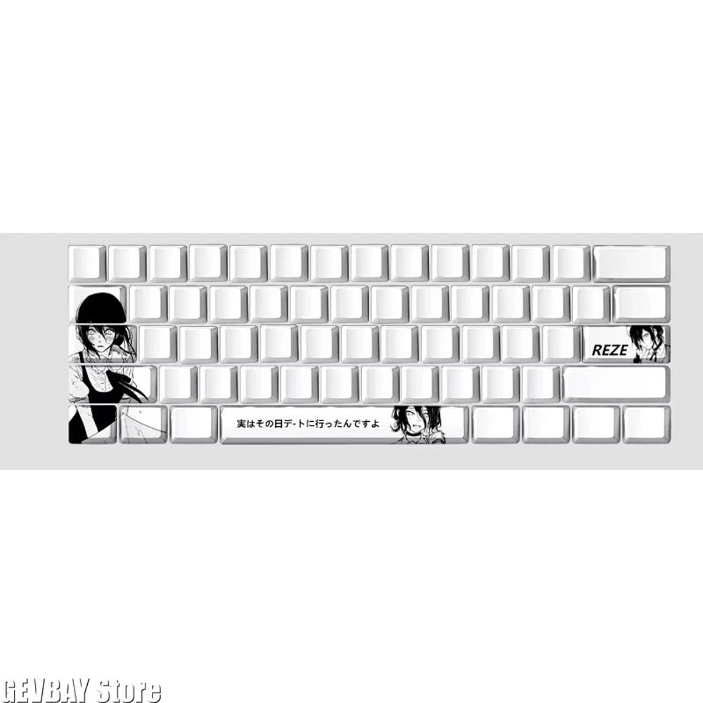 Reze Anime Theme PBT Keycaps For Mechanical Keyboard 5