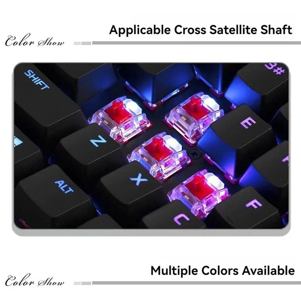 Retro Transparent 3 In 1 Keycap Set For Mechanical Keyboard 6