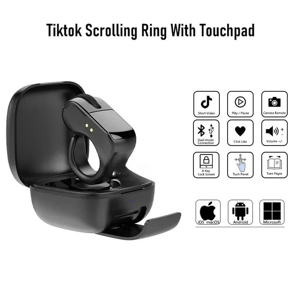Mini Ring Bluetooth Mouse Remote Controller 0