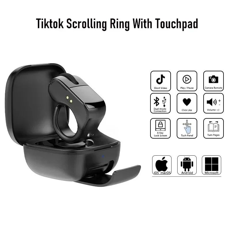 Mini Ring Bluetooth Mouse Remote Controller 0