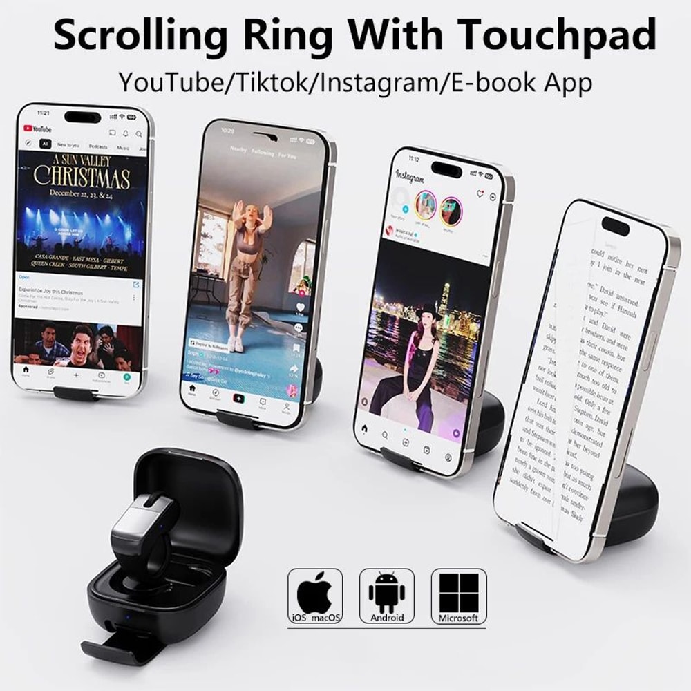 Mini Ring Bluetooth Mouse Remote Controller 5