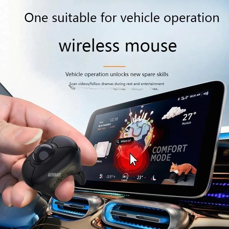 Trackball Finger Ring Mouse Wireless Controller 8