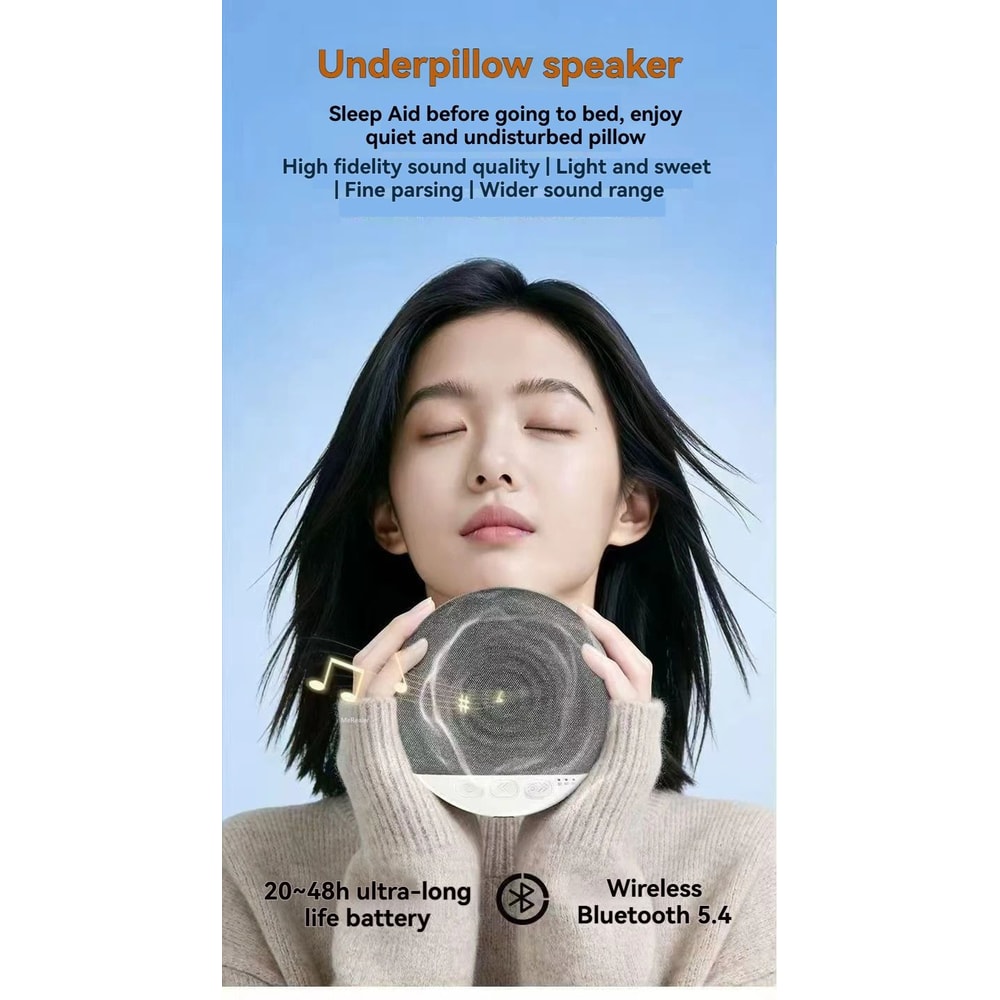 Bluetooth Pillow Speaker Sleep Sound Machine 6