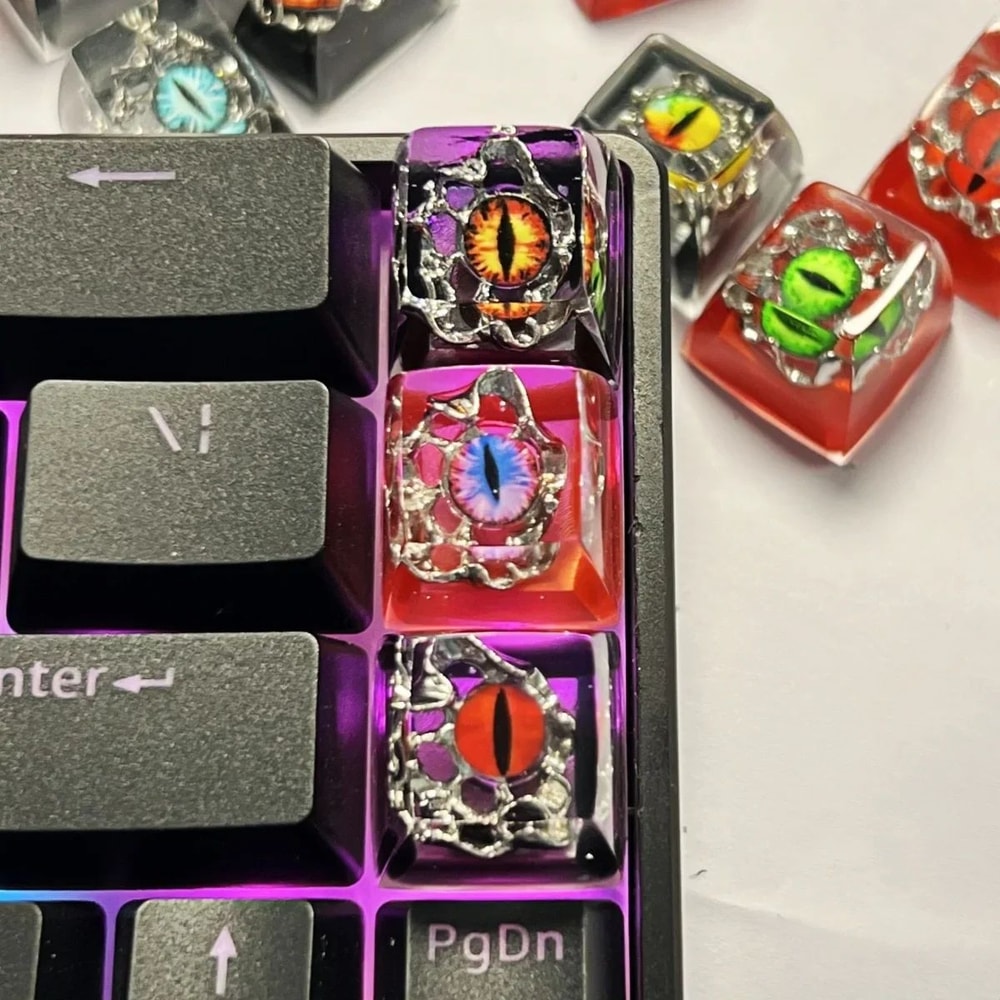 Evil Eye Resin Artisan Keycap 8