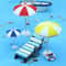 Mini Dollhouse Beach Umbrella Decor 4