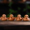 Hand Carved Wooden Duck Desk Decor 0