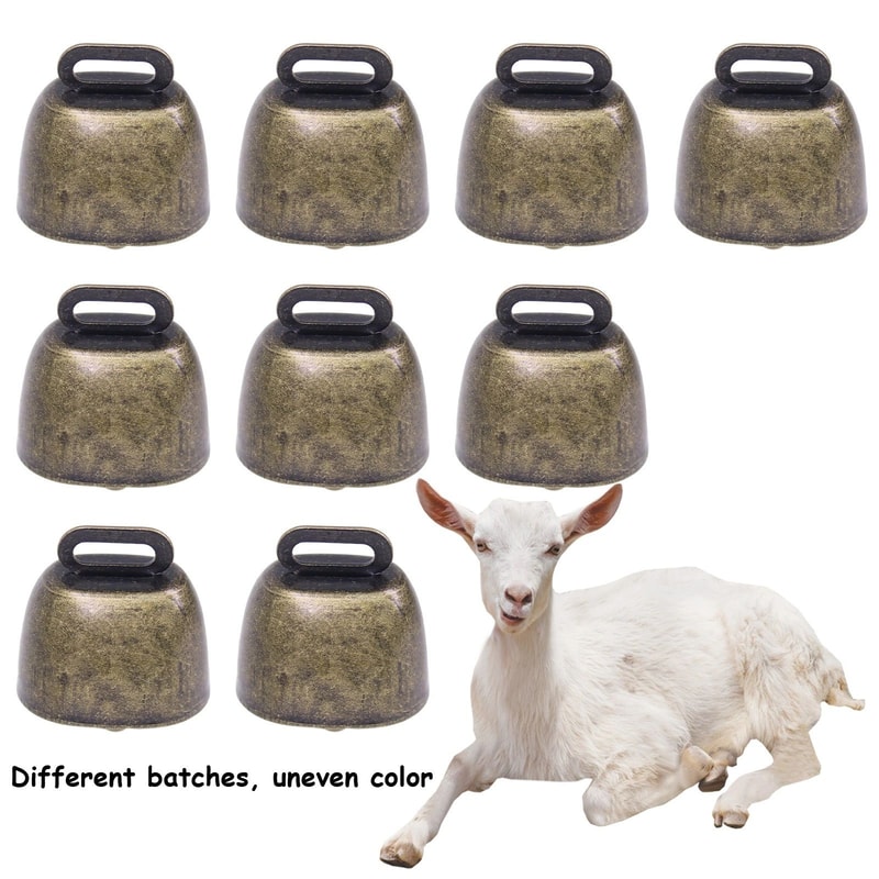 Rustic Cow And Sheep Jingle Bells Set 5