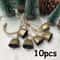 Rustic Cow And Sheep Jingle Bells Set 7