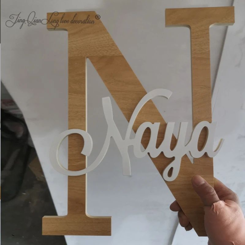 Custom Wooden Baby Name Wall Letters 1