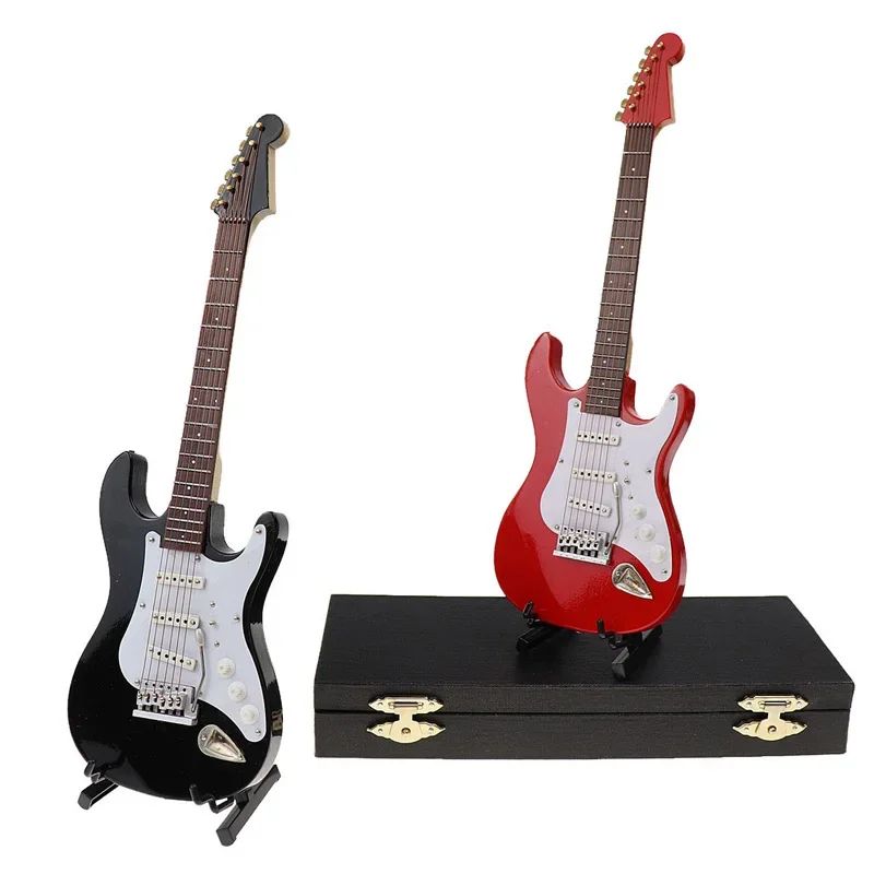 Mini Wooden Electric Guitar Decor 5