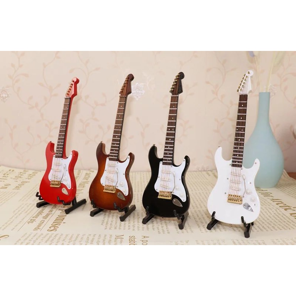 Mini Wooden Electric Guitar Decor 6