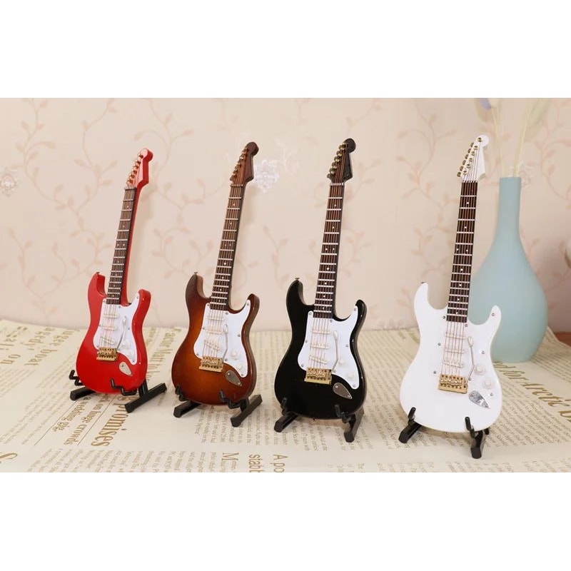 Mini Wooden Electric Guitar Decor 6
