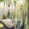 Artificial Violet Vine Hanging Flowers Decor 0