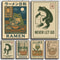 Retro Japanese Frog Bathtub Wall Art 0