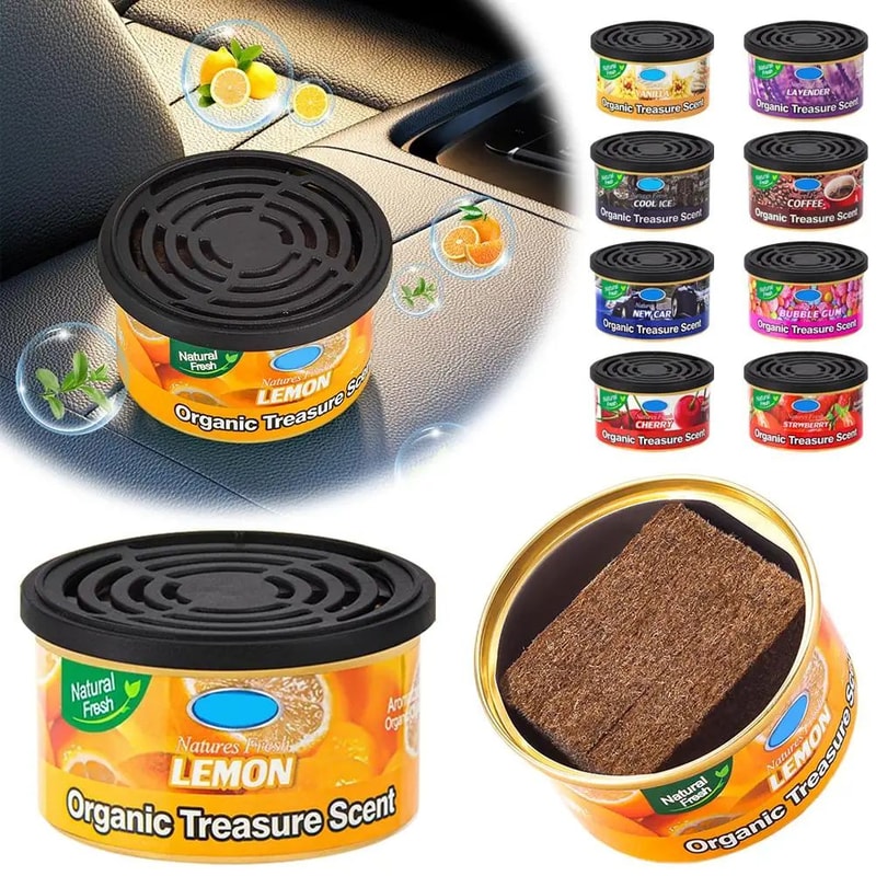 Wood Block Car Air Freshener Perfume 6