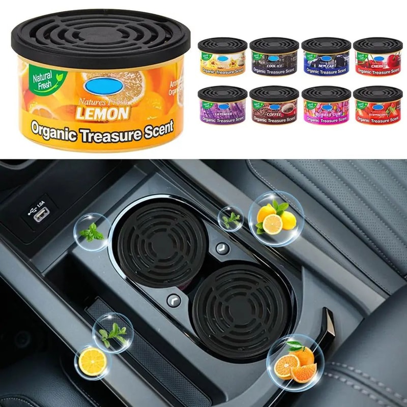 Wood Block Car Air Freshener Perfume 7