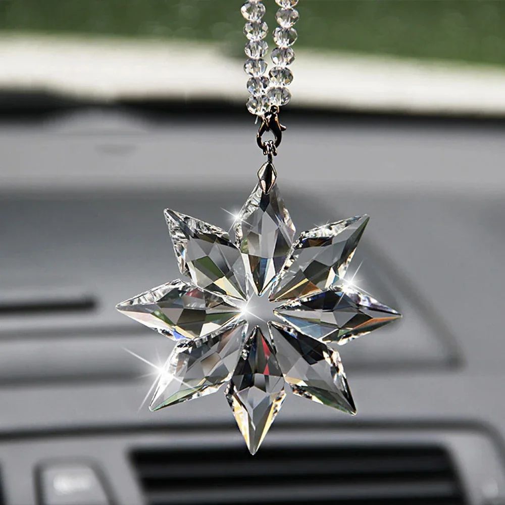 Crystal Snowflake Car Hanging Pendant 0