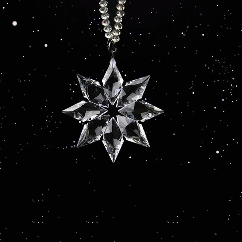 Crystal Snowflake Car Hanging Pendant 2