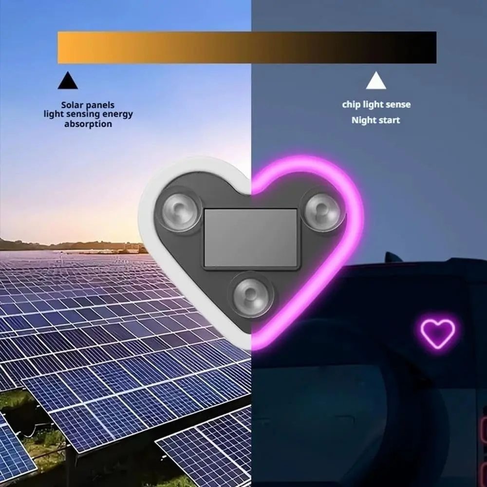 Heart Shape LED Car Ambient Light 6