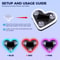 Heart Shape LED Car Ambient Light 7