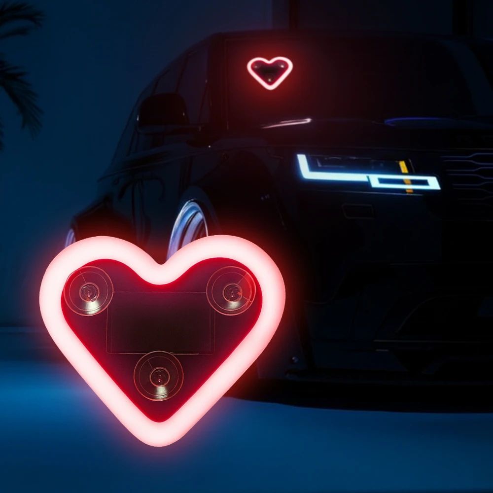 Heart Shape LED Car Ambient Light 11
