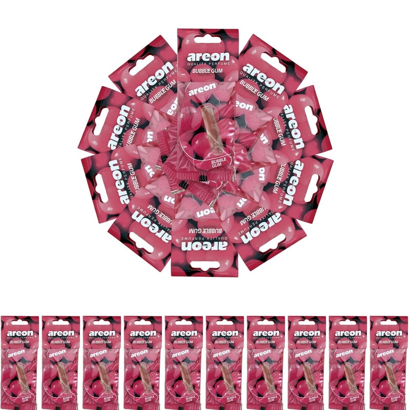 Bubble Gum Scent Hanging Car Air Freshener Set 6