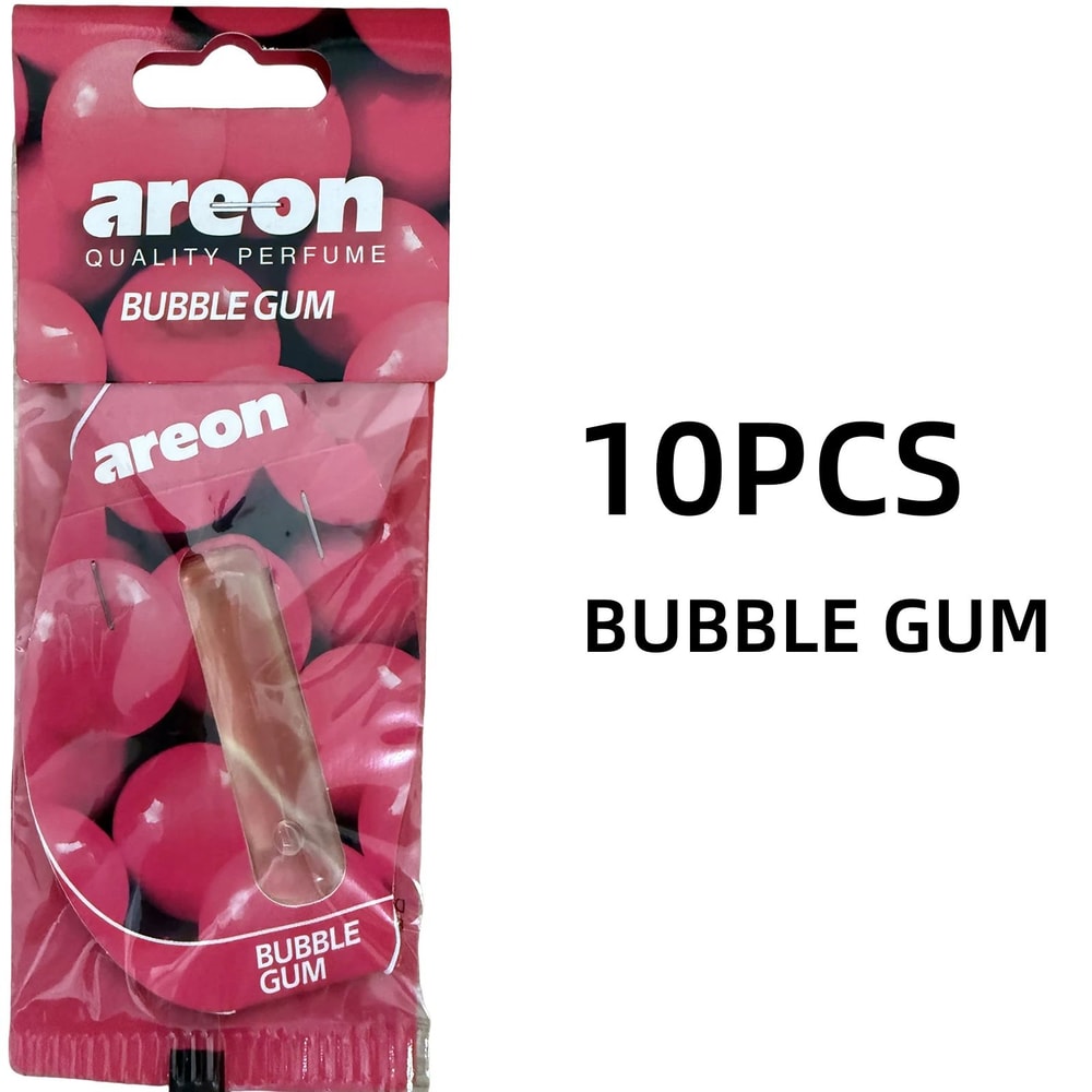 Bubble Gum Scent Hanging Car Air Freshener Set 10
