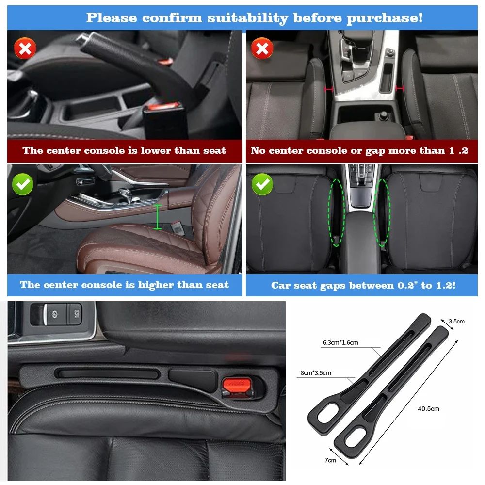Universal Car Seat Gap Filler Leak Proof Strip 5