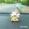 Cute Flower Pot Elf Car Dashboard Decor 11