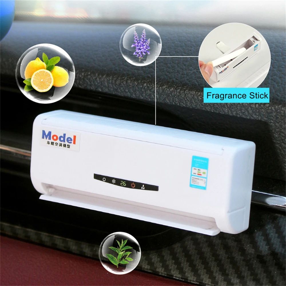 Solar Powered Car Air Vent Fan Decor 0