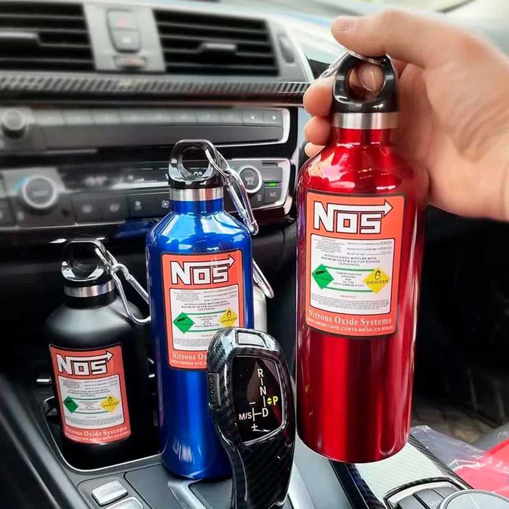 NOS Racing Style Stainless Steel Thermos Cup 1