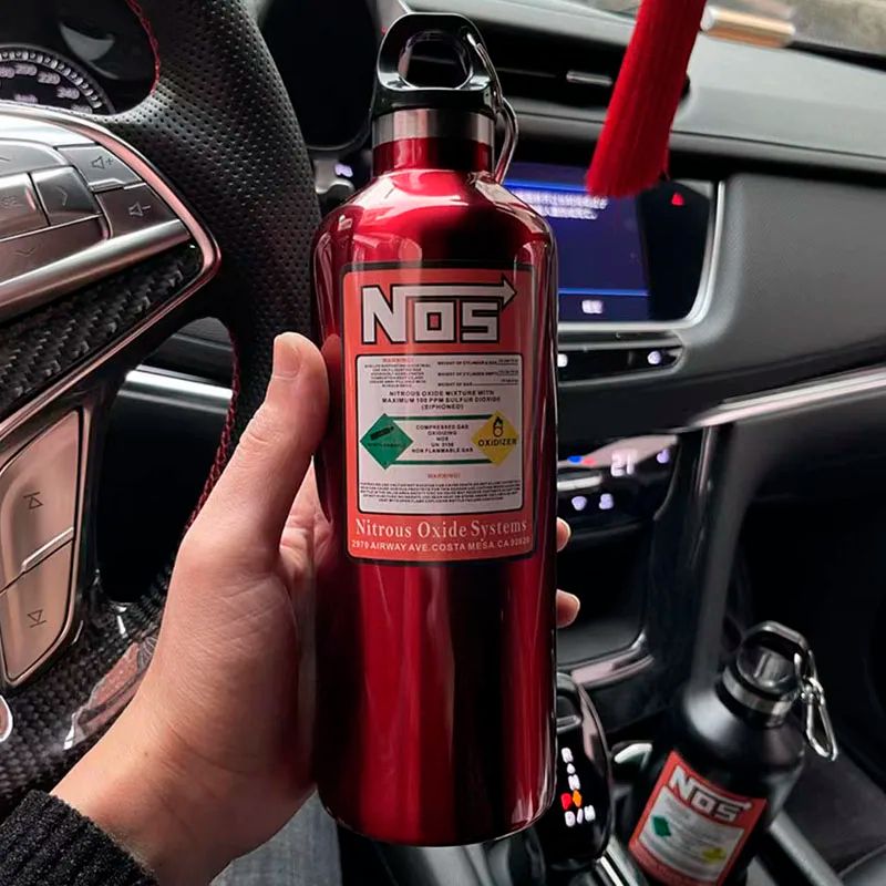 NOS Racing Style Stainless Steel Thermos Cup 3