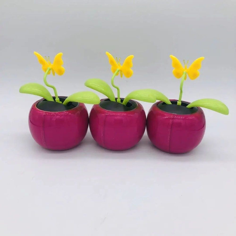 Solar Powered Sunflower Bee Car Ornament 9