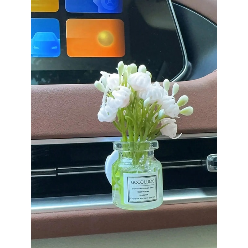 Elegant Silk Flower Car Vent Air Freshener 6