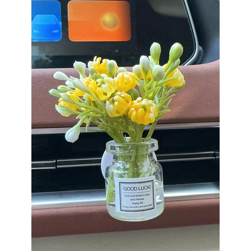 Elegant Silk Flower Car Vent Air Freshener 8