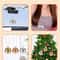 Sparkling Disco Ball Car Mirror Ornament 4pcs 6