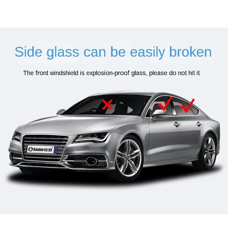 3 In 1 Car Safety Hammer Emergency Escape Tool 12